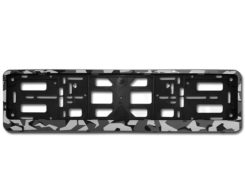 Рамка номера пластик  AVS RN-19  камуфляж "Урбан" (двухсоставная)