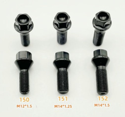 Болт черный  M12x1.5мм