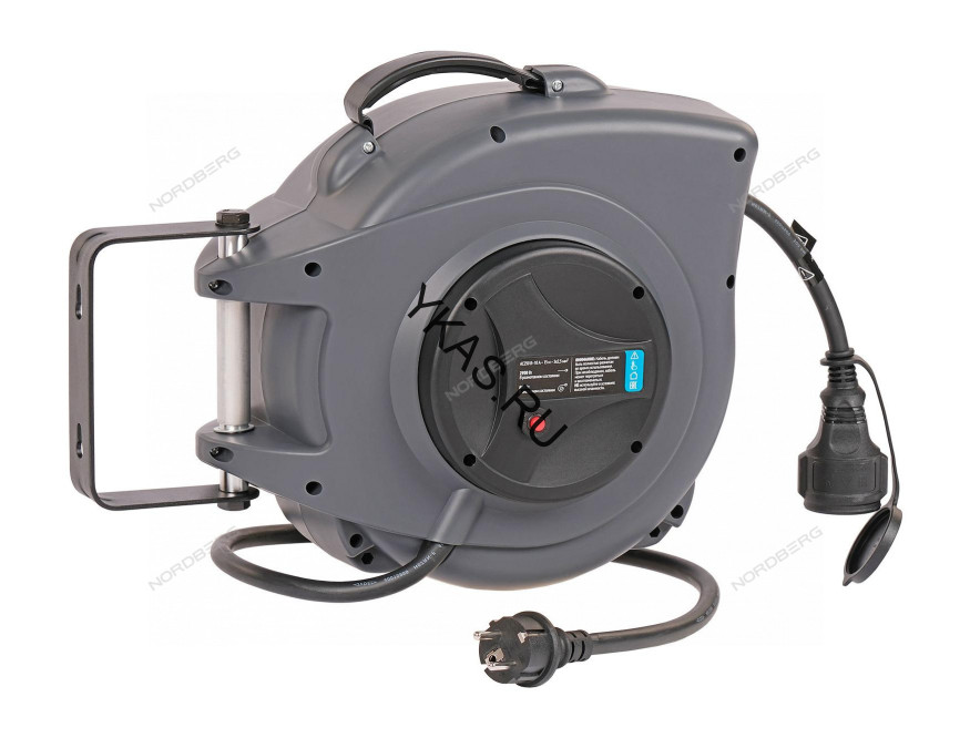 Удлинитель электрический NORDBERG 2515-2,5 на инерционной катушке (15+1 м, 3х2,5 мм) 