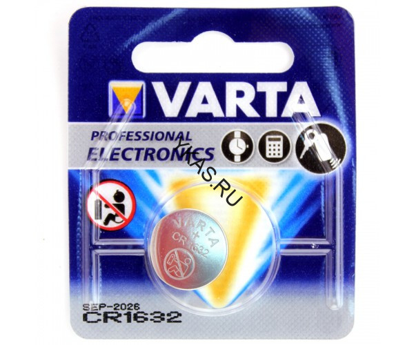 Батарейки Varta   круглые CR1632 цена за 1шт.