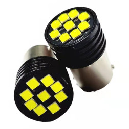 SOLAR Свет-од 12V T25 9 SMD 3030 BA15S белый