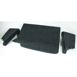 Полка акустическая LADA 2112 (из 3х частей), дсп/мдф (15-20мм) карпет Черный