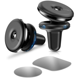 Держатель телефона Floveme магнитный (с держателем провода) Черный