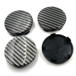 Заглушка (колпачок) на литой диск D60, наружн. d=60мм, внутр d=56мм. карбон