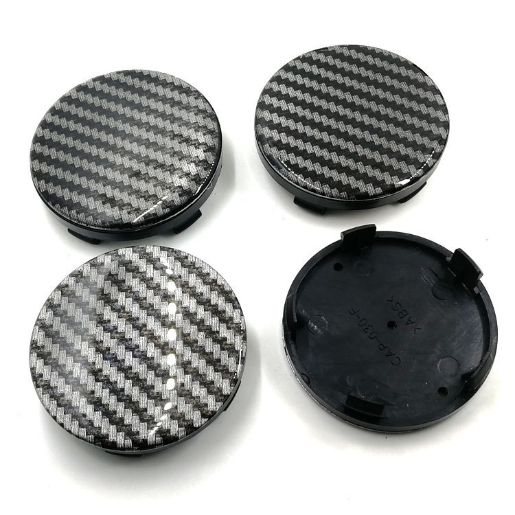 Заглушка (колпачок) на литой диск D60, наружн. d=60мм, внутр d=56мм. карбон