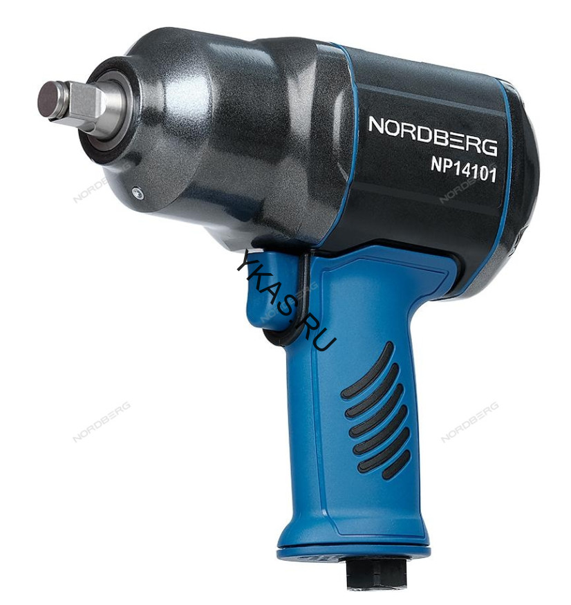 Пневмогайковерт ударный NORDBERG NP14101K в кейсе (1/2", 1300 Нм)