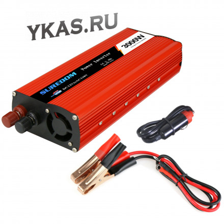 Преобраз. напряжения  Carlife  12-220V   3000W,  (пиковая 6000W)