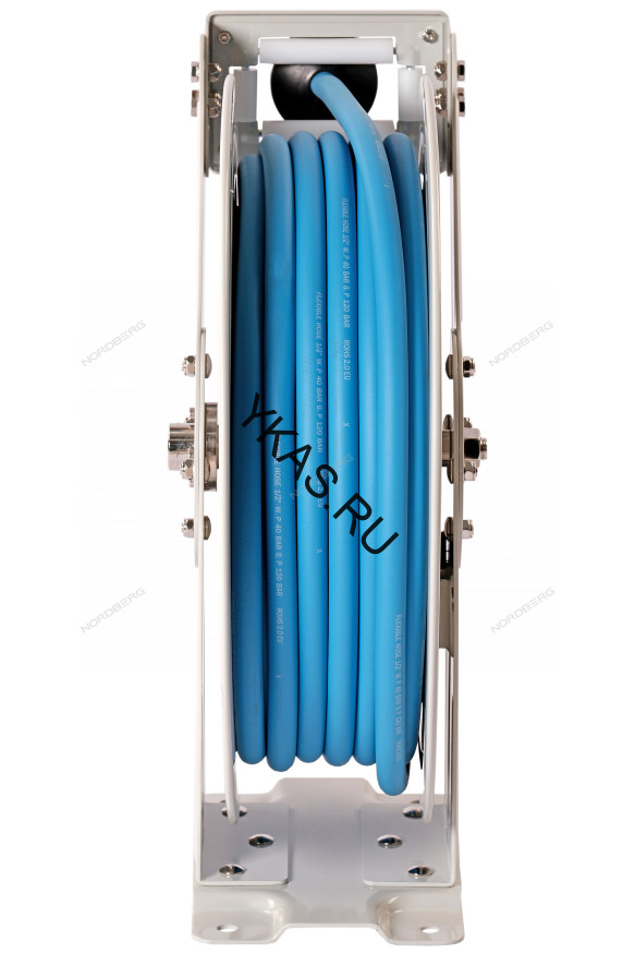 Гибридный воздушный шланг NORDBERG HR1215HPVC c двойным армированием на стальной катушке (12,5х19 мм, 15 м)