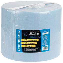 Двухслойная протирочная бумага NORDBERG NWP-2-23 (23х35 см, 1000 листов, 350 м)