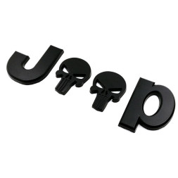 Наклейка 3D JEEP (13,5x4,5см) Черный
