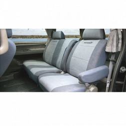 Набор чехлов универсальный  Аutoprofi "TRANSFORM"  "т.серый/св.серый"  замша  9 предм.