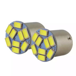 SOLAR Свет-од 12V T25 9 SMD 5730 21/5W BAY15d белый