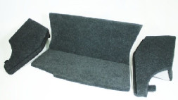 Полка акустическая LADA 2172 (Priora) Хэтчбек (из 3х частей), дсп/мдф (15-20мм) карпет Черный