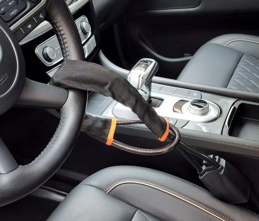 Замок противоугонный на руль-блокировку ремня