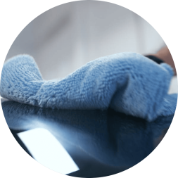 PROFI-MICROFASERTUCH BLAU Профессиональная микрофазерная салфетка без краёв 999241