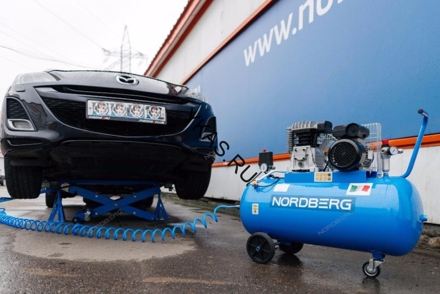 Мобильный мини-подъемник NORDBERG N636-2,5 с пневмоподушкой