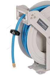 Гибридный воздушный шланг NORDBERG HR1220HPVC c двойным армированием на стальной катушке (12,5х19 мм, 20 м)