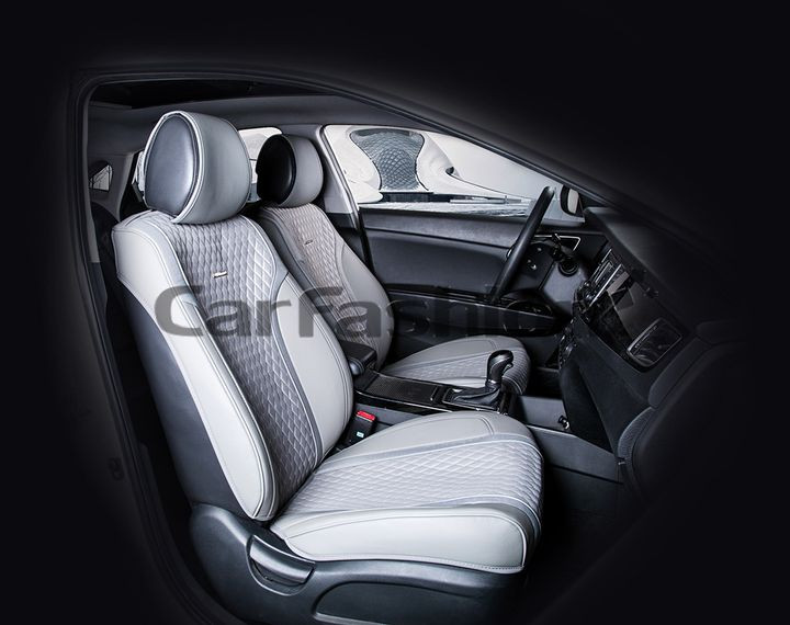 Накидки Фронт  «ELEMENT»  Серый/Серый/Серый  (экокожа/полиэстер)