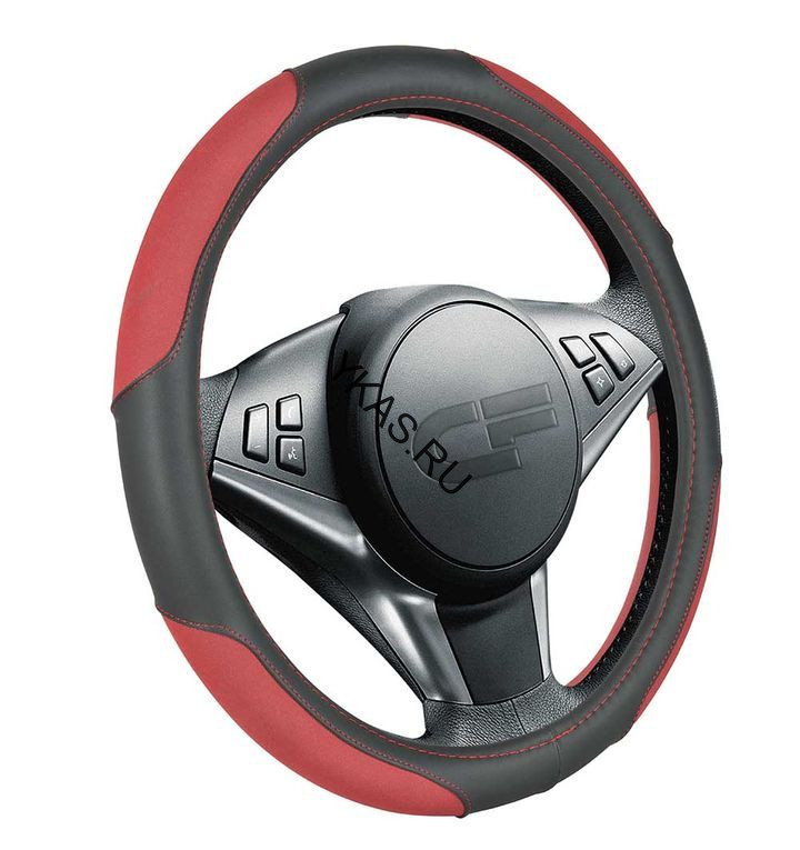 Оплетка на руль   CF  TORNADO - М, Чёрный/Синий/Синий