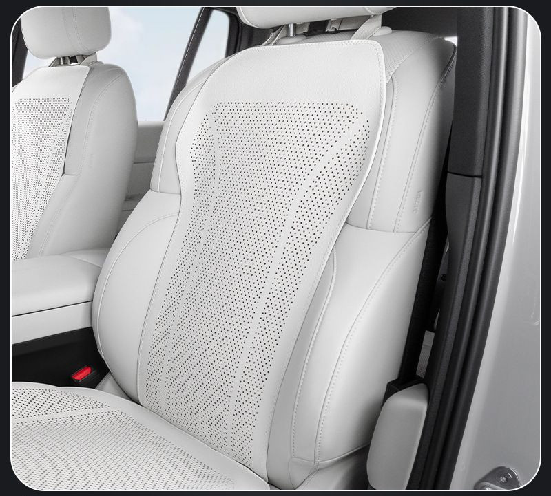 Накидка  Carlife  «Altea» верхняя часть, экокожа, перфорация, белый/белый