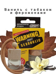 Осв.возд. Соntact деревянный бочонок SEX WARNING LIMITED SEXOHOLIC "Ваниль с табаком и феромон"