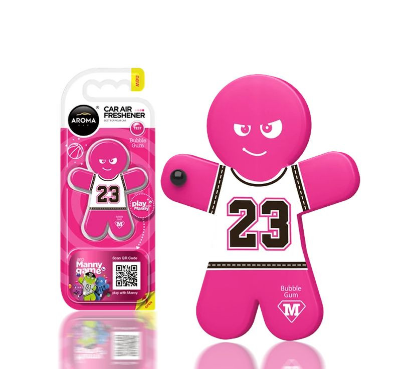 Осв.воздуха  AROMA CAR  Manny "Bubble Gum"  (на дефлектор/подвесной)