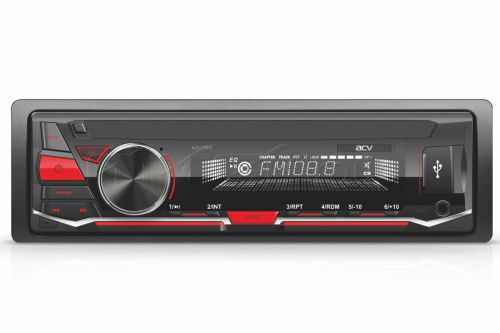 Автомагн.  AURA AMH-76DSP Black/Blue USB/SD ресивер , 4х51 Вт