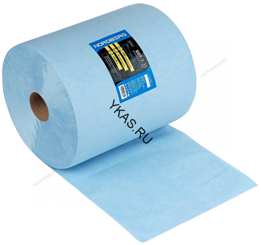 Двухслойная протирочная бумага NORDBERG NWP-2-33 (33х35 см, 1000 листов, 350 м)