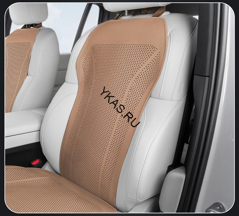 Накидка  Carlife  «Altea» верхняя часть, экокожа, перфорация, коричневый/коричневый