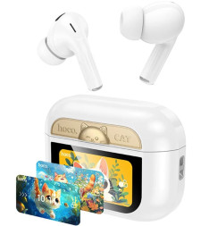 Наушники HOCO EW88 TWS вакуумные, Bluetooth, 280 мАч, с шумоподавлением ANC, белый