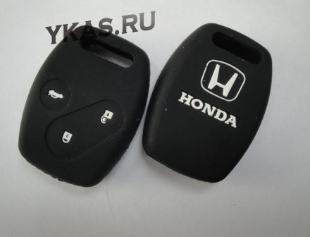Чехол силиконовый для ключа зажигания  HONDA flat 3 buttons: Accord, Fit, CRV, Civic, Spirior,Odysse