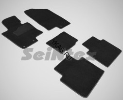 Коврики текстильн. KIA Optima 2010-2015г. /компл.5шт./осн.резин./ LUX