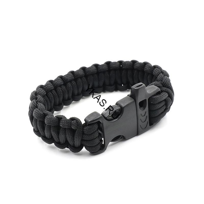 Браслет "СЛЕДОПЫТ" из паракорда со свистком, 26х2 см