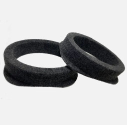 Подставки под колонки  ПОДИУМЫ  6" х 9" (7,9х9,4см)  карпет Черный,  крепления наружные  (2 шт.)