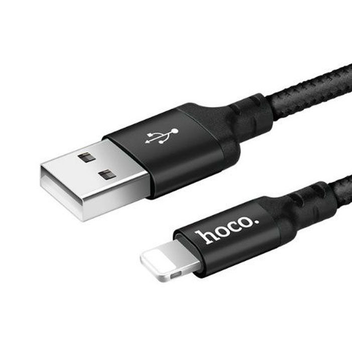 Кабель HOCO  USB - lightning  (1м)  черный X14