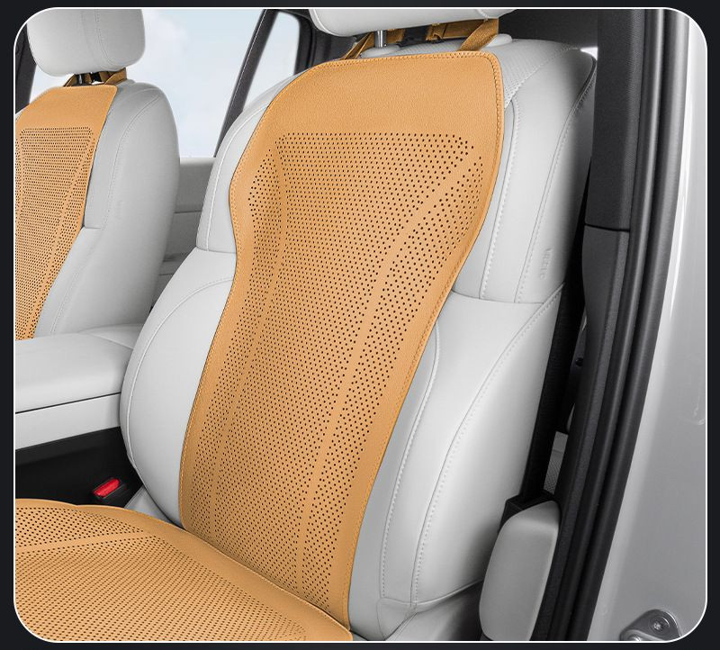 Накидка  Carlife  «Altea» верхняя часть, экокожа, перфорация, св.коричневый/св.коричневый