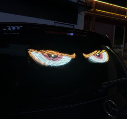 Светодиодные глаза 12V, 32*13см (красный, желтый, белый)