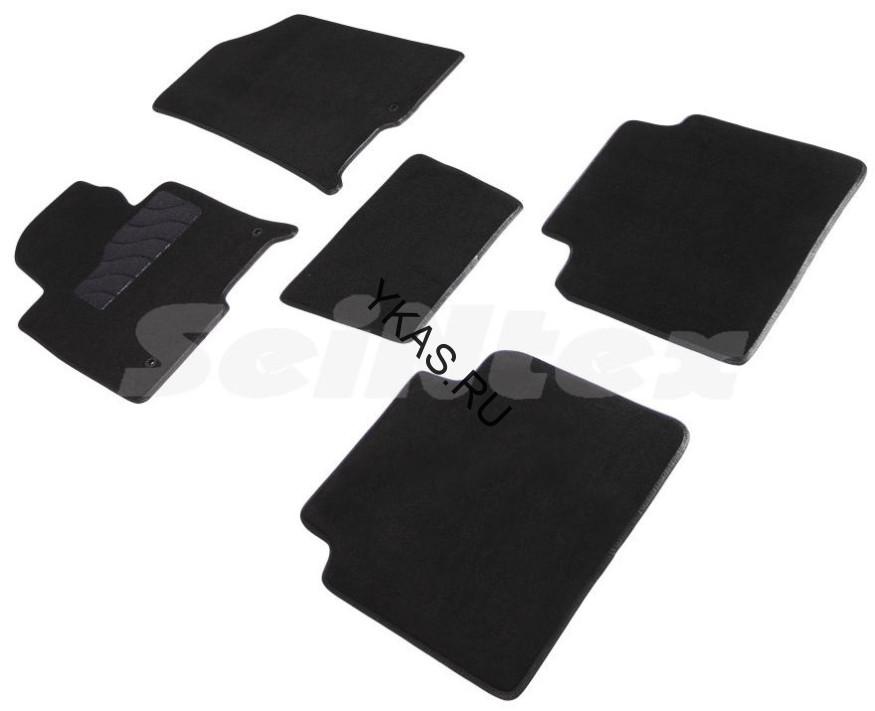 Коврики текстильн. KIA Optima с 2016г- /компл.5шт./осн.резин./ LUX