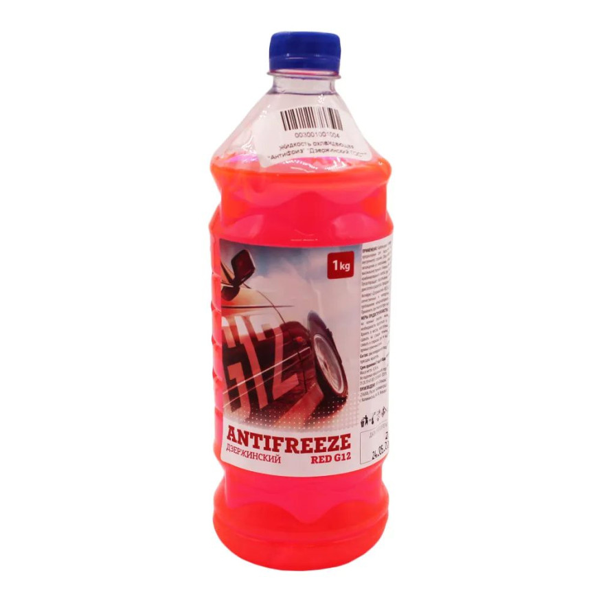 Антифриз  "Дзержинский ГОСТ"  G12  (красный) 1 кг  (ПЭТ мягкая упаковка)