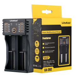 Зарядка для АКБ батареек универсальная LiitoKala на 2 батарейки (26650, 18650,16340,14500)