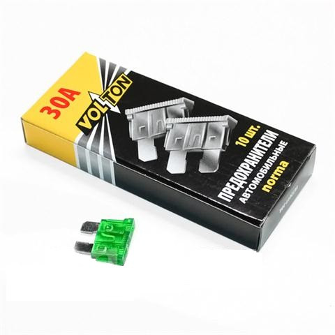 Предохранители флажковые "VOLTON" MAXI фл. цинк  15А  (10шт) / цена за 10шт