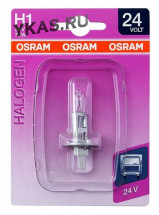 Лампа OSRAM 24V     H1   70W    P14.5s (блистер 1шт)