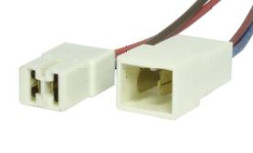 ЭТ Монтажный разъем 2 контакта (6.3 мм) с проводами (цена за 1штук)