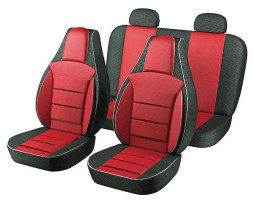 Авточехлы Lada 2110, PRIORA "PILOT" жаккард красный