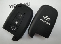 Чехол силиконовый для ключа зажигания  HYUNDAI Smart 3 buttons: IX35, New Sonata