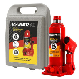 Домкрат гидравл. телескоп  4т чемод SCWARTZ-911  (под.195- 380мм)