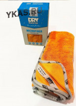 Полотенце для сушки поверхности  Dry Monster PREMIUM (50x60cm) Оранжевая (двойная крученная петля)