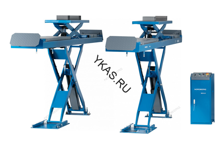 Двухуровневый ножничный подъемник NORDBERG N635-4,5 для сход-развала