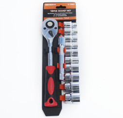 DC Набор торцевых головок с трещеткой 3/8" 12 предметов (короткие)