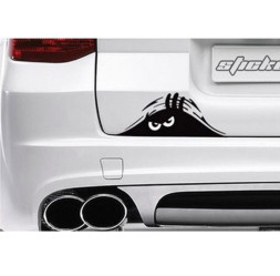 Наклейка "Клякса"  наружная  19x7,5см. Белый